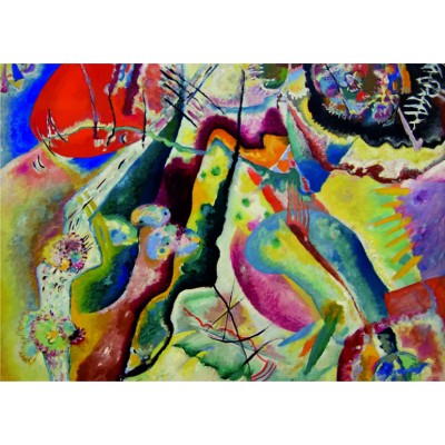 Puzzle  Dtoys-75116 Kandinsky Vassily: Painting with Red Spot