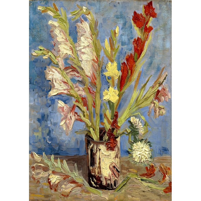 Puzzle Enjoy-Puzzle-1161 Vincent Van Gogh : Vase aux Glaïeuls et Asters Chinois