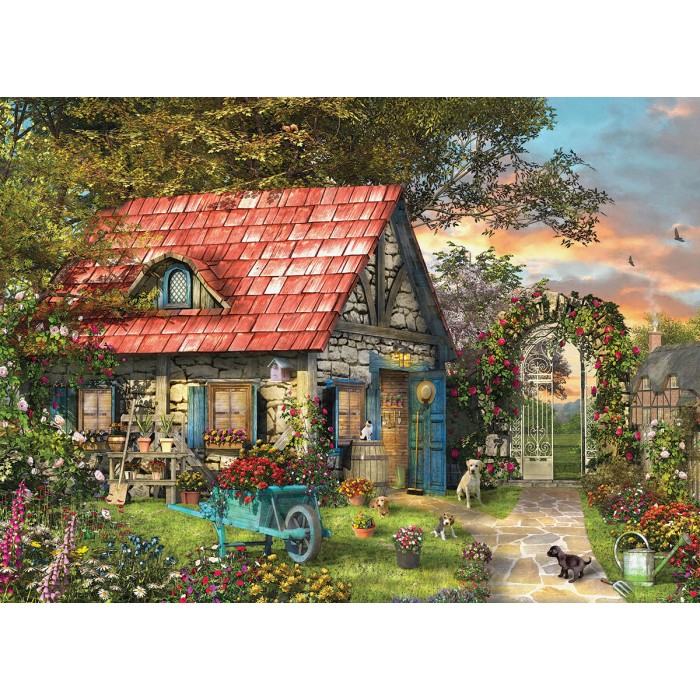 Eurographics-6500-0971 XXL Pieces - Family Puzzle: Dominic Davison - The Country Shed