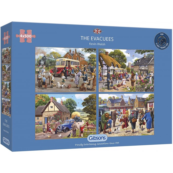 Gibsons-G5056 4 Puzzles - The Evacuees