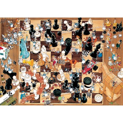  Heye-08793 Jigsaw Puzzle - 1000 Pieces - Degano : Black or White