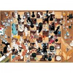  Heye-08793 Jigsaw Puzzle - 1000 Pieces - Degano : Black or White