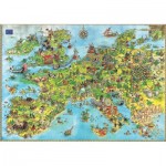  Heye-08854 Jigsaw Puzzle - 4000 Pieces - Degano : Europe