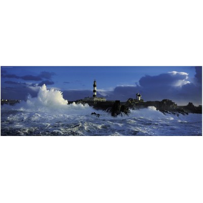  Heye-29286 Jigsaw Puzzle - 1000 Pieces - Panoramic - Jean Guichard : Creach Lighthouse, Brittany, France