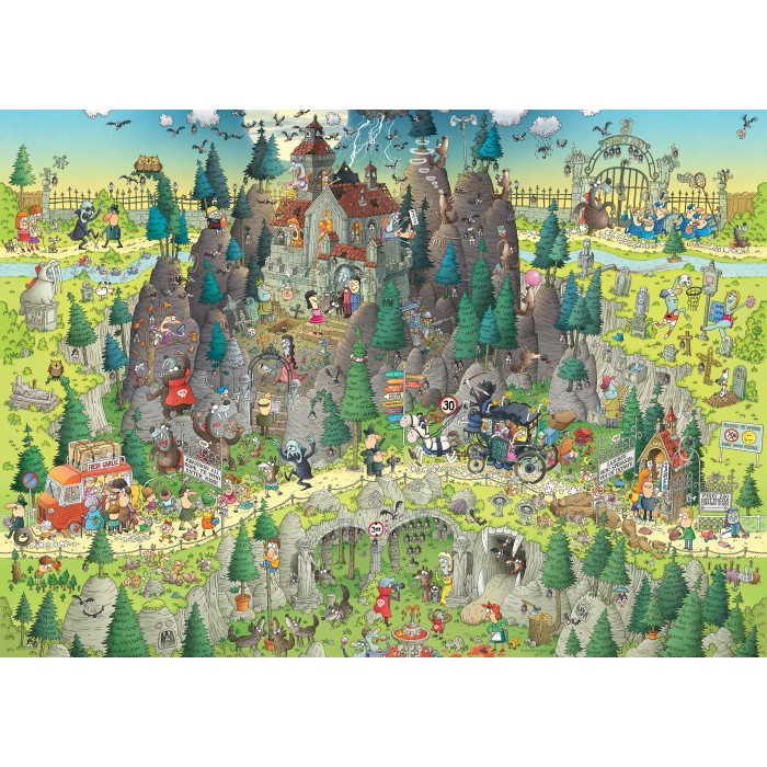 Puzzle Heye-29963 Funky Zoo - Transylvanian Habitat