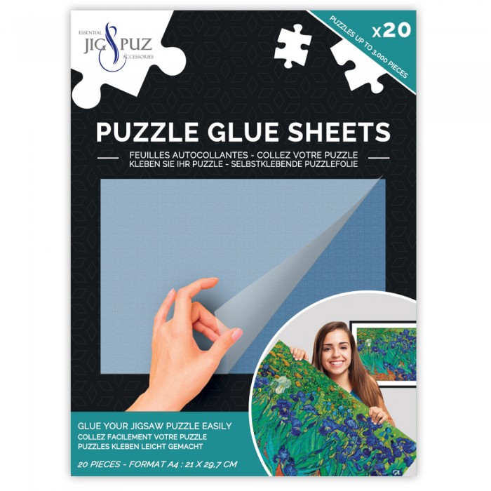 Jig-and-Puz-80008 Puzzle Glue Sheets for 3000 Pieces