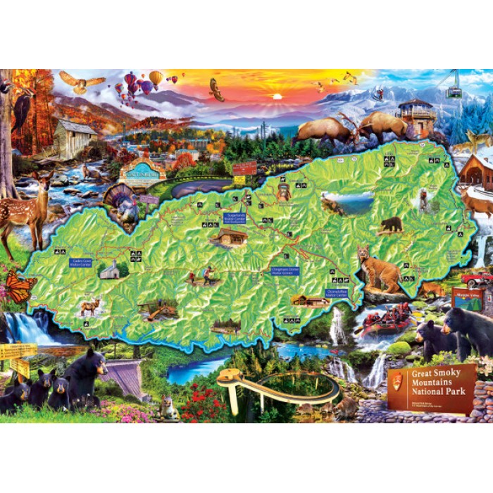 Puzzle Master-Pieces-72146 National Parks - Great Smoky Mountains