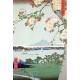 Jig-and-Puz - Handgeschnittenes Holzpuzzle - Hiroshige: Blühender Apfelbaum