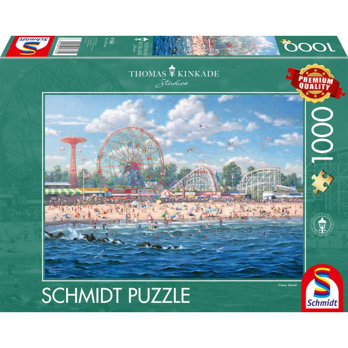 Puzzle Schmidt-Spiele-57365 Thomas Kinkade - Coney Island