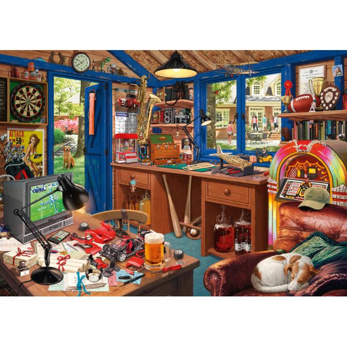 Schmidt-Spiele-59977 Secret Puzzle - Father's Workshop
