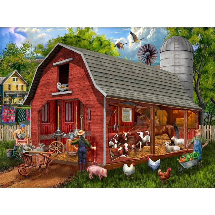 Puzzle Sunsout-23037 The Old Red Barn