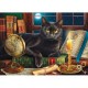 Jig-and-Puz - XXL Pieces - Black Cat by Candlelight
